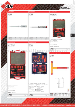 YATO Voltage Tester / Insulated Tool Set / Insulated Hexagon Socket 