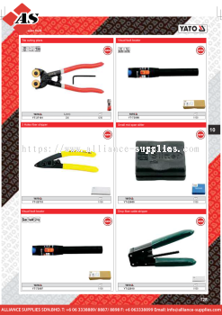 YATO Tile Cutting Pliers / Visual Fault Locator / 3 Holes Fiber Stripper / Small Mid Span Slitter