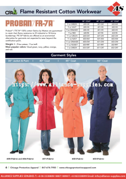 CPA Flame Resistant Cotton Workwear