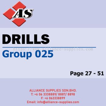 CROMWELL Drills - Blanks / Centre / Extra Length / Long Series / Standard Length / Stub / Taper Shank / Vent & Micro Precision  (Group 025)