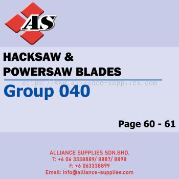 CROMWELL Hacksaw & Powersaw Blades (Group 040)