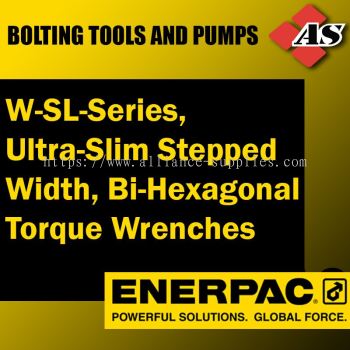 ENERPAC W-SL-Series, Ultra-Slim Stepped Width Bi-Hexagonal Torque Wrenches