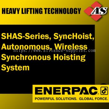 ENERPAC SHAS-Series, SyncHoist, Autonomous, Wireless Synchronous Hoisting Systems