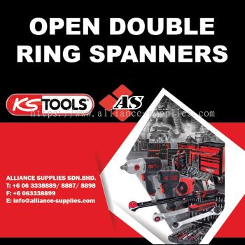 KS TOOLS Open Double Ring Spanners