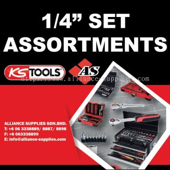 KS TOOLS 1/4" Set Assortments