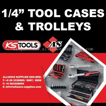 KS TOOLS 1/4" Tool Cases & Trolleys
