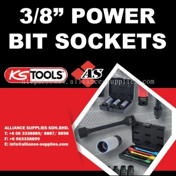 KS TOOLS 3/8" Power Bit Sockets