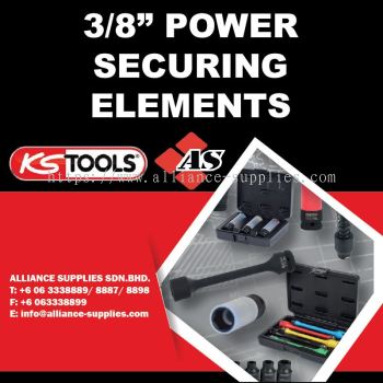 KS TOOLS 3/8" Power Securing Elements
