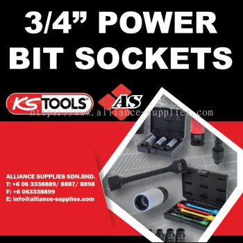 KS TOOLS 3/4" Power Bit Sockets