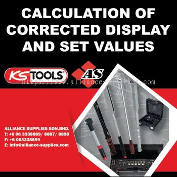 KS TOOLS Calculation of Corrected Display & Set Values