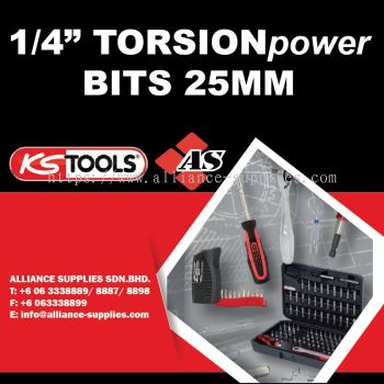 KS TOOLS 1/4" TORSIONpower Bits 25mm