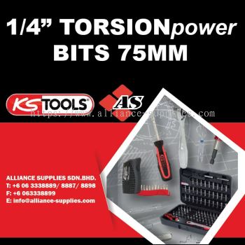KS TOOLS 1/4" TORSIONpower Bits 75mm