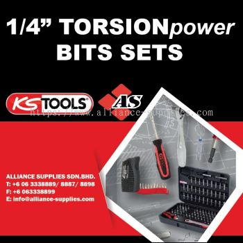 KS TOOLS 1/4" TORSIONpower Bit Sets