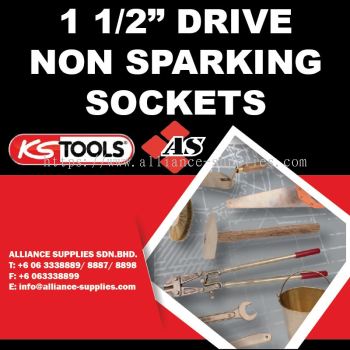 KS TOOLS 1 1/2" Drive Non Sparking Sockets
