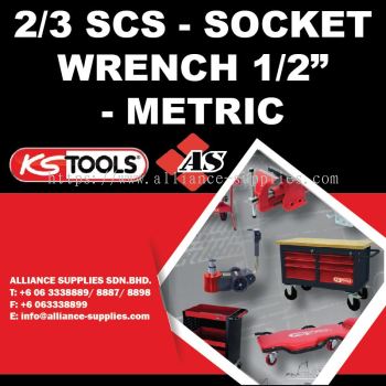 KS TOOLS 2/3 SCS - Socket Wrench 1/2" - Metric