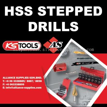 KS TOOLS HSS Stepped Drills