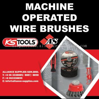 KS TOOLS Machine Operated Wire Brushes