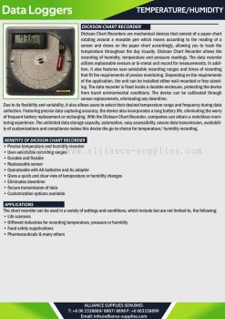 Temperature & Humidity - Dickson Chart Recorder