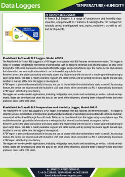 Temperature & Humidity - In-Transit BLE Loggers