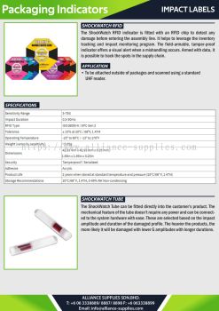 Impact Labels - ShockWatch RFID / ShockWatch Tube