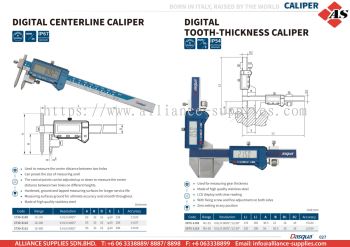 DASQUA Digital Centerline Caliper / Digital Tooth-Thickness Caliper