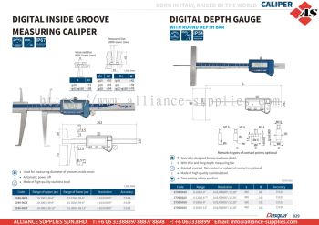 DASQUA Digital Inside Groove Measuring Caliper / Digital Depth Gauge