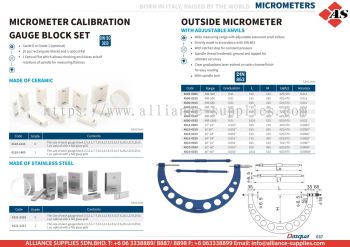 DASQUA Micrometer Calibration Gauge Block Set / Outside Micrometer