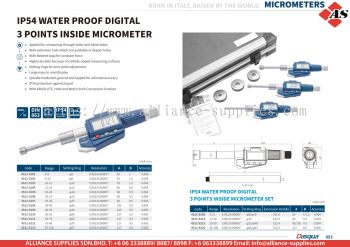 DASQUA IP54 Water Proof Digital 3 Points Inside Micrometer