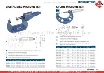 DASQUA Digital Disc Micrometer / Spline Micrometer