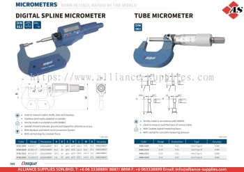 DASQUA Digital Spline Micrometer / Tube Micrometer