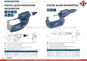DASQUA Digital Quick-Move Blade Micrometer/ Digital Blade Micrometer