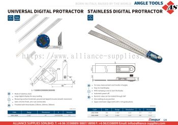 DASQUA Universal Digital Protractor / Stainless Digital Protractor