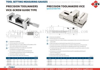 DASQUA Precision Toolmakers Vice-Screw Guide Type / Precision Toolmakers Vice