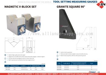 DASQUA Magnetic V-Block Set / Granite Square 90