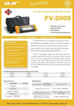 Portable Industrial LED Film Viewer/ X-Ray Film Viewer FV-2009