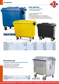 DENIOS Waste Bins and Waste Collectors