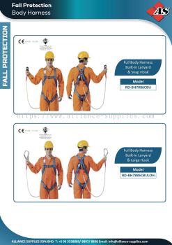 Full Body Harness Built-in Lanyard & Snap / Large Hook