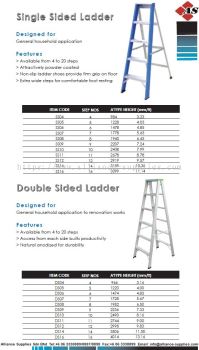 Single Sided Ladder & Double Sided Ladder