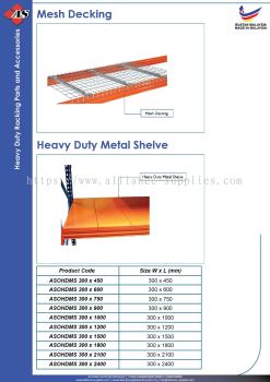 Mesh Decking / Heavy Duty Metal Shelve