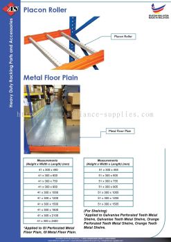 Metal Floor Plain / Placon Roller