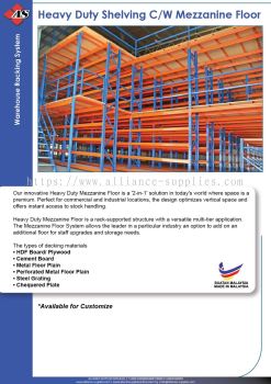 Heavy Duty Shelving C/W Mezzanine Floor