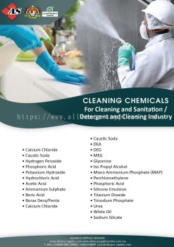 Cleaning Chemicals - For Cleaning And Sanitation / Detergent And Cleaning Industry