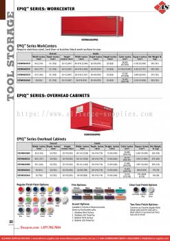 SNAP-ON EPIQ™ Series: Workcenter / Overhead Cabinets