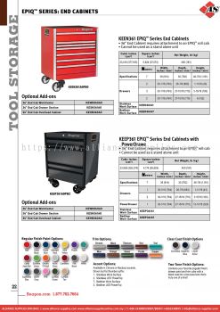 SNAP-ON EPIQ™ SERIES: End Cabinets