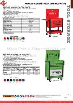 SNAP-ON Mobile Solutions: Roll Carts (Blue-point®)