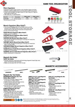 SNAP-ON Hand Tool Organization / Magnetic Accessories