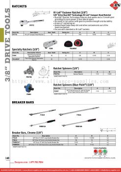 SNAP-ON Hi-Lok® Fastener Ratchet / Specialty Ratchets / Ratchet Spinners / Breaker Bars