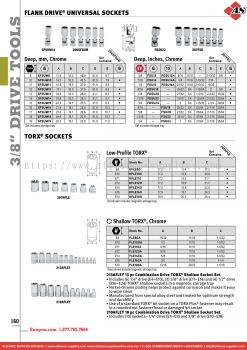 SNAP-ON Flank Drive® Universal Sockets / Torx® Sockets