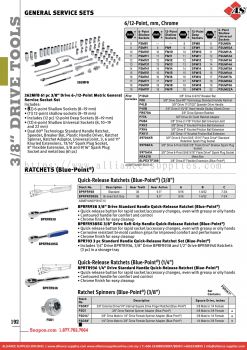 SNAP-ON General Service Sets / Ratchets (Blue-point®)