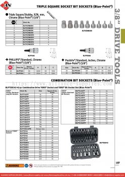 SNAP-ON Triple Square Socket Bit Sockets (Blue-point®) / Combination Bit Sockets (Blue-point®)